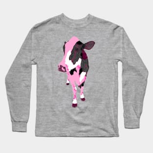 Pink Cow Long Sleeve T-Shirt